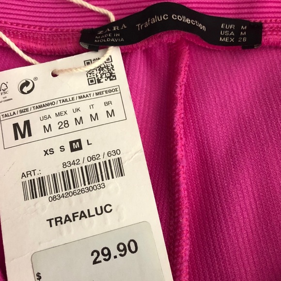 New w/Tags Zara Pink leggings (M) - Picture 2 of 6